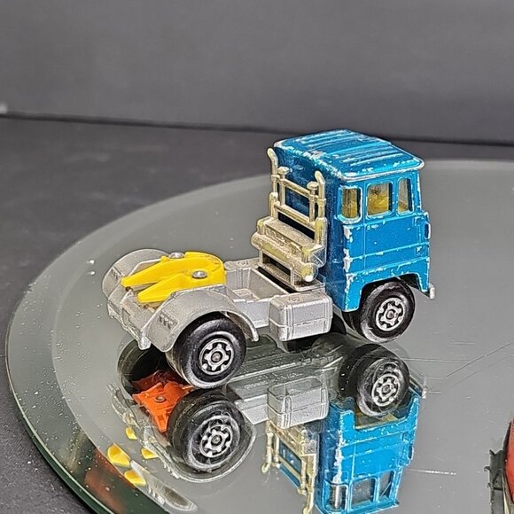 1973 Matchbox Super Kings Texaco Tanker with Blue Scammell Tractor Semi UK - Picture 16 of 16